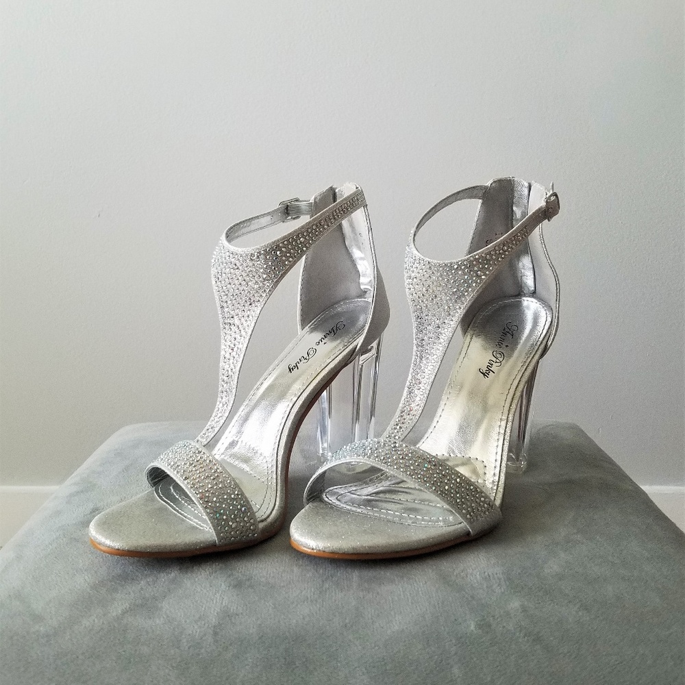 Silver Party Heel